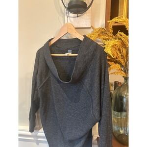 We The Free Cowl Neck Dolman Sleeve Sweatshirt‎ Charcoal Gray XS